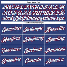 Загрузить изображение в средство просмотра галереи, Custom Women's Royal White-Red V-Neck Cropped Baseball Jersey