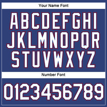 Загрузить изображение в средство просмотра галереи, Custom Women's Royal White-Red V-Neck Cropped Baseball Jersey