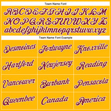 Загрузить изображение в средство просмотра галереи, Custom Women's Gold Crimson-White V-Neck Cropped Baseball Jersey