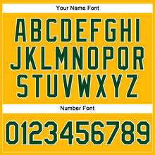 Загрузить изображение в средство просмотра галереи, Custom Women's Gold Green-White V-Neck Cropped Baseball Jersey