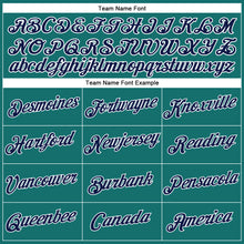 Laden Sie das Bild in den Galerie-Viewer, Custom Women's Aqua Navy-White V-Neck Cropped Baseball Jersey