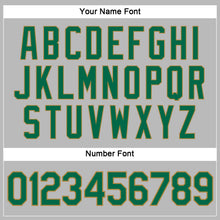 Загрузить изображение в средство просмотра галереи, Custom Women's Gray Kelly Green-Old Gold V-Neck Cropped Baseball Jersey