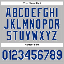 Загрузить изображение в средство просмотра галереи, Custom Women's Gray Royal-White V-Neck Cropped Baseball Jersey