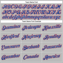 Загрузить изображение в средство просмотра галереи, Custom Women's Gray Royal White-Red V-Neck Cropped Baseball Jersey