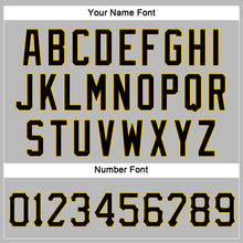 Загрузить изображение в средство просмотра галереи, Custom Women's Gray Black-Gold V-Neck Cropped Baseball Jersey