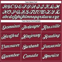 Загрузить изображение в средство просмотра галереи, Custom Women's Crimson White-Black V-Neck Cropped Baseball Jersey