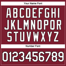 Загрузить изображение в средство просмотра галереи, Custom Women's Crimson White-Black V-Neck Cropped Baseball Jersey