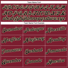 Загрузить изображение в средство просмотра галереи, Custom Women's Crimson Black-Cream V-Neck Cropped Baseball Jersey