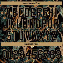 Laden Sie das Bild in den Galerie-Viewer, Custom Women's Black Black-Old Gold Tiger And Peacock 3D V-Neck Cropped Baseball Jersey