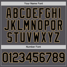 Laden Sie das Bild in den Galerie-Viewer, Custom Steel Gray Black-Old Gold Performance T-Shirt