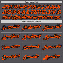 Загрузить изображение в средство просмотра галереи, Custom Steel Gray Orange-Black Performance T-Shirt