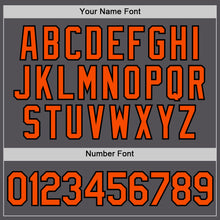 Загрузить изображение в средство просмотра галереи, Custom Steel Gray Orange-Black Performance T-Shirt