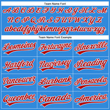 Загрузить изображение в средство просмотра галереи, Custom Electric Blue Red-White Authentic Baseball Jersey