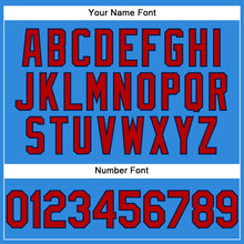 Загрузить изображение в средство просмотра галереи, Custom Electric Blue Red-Navy Authentic Baseball Jersey