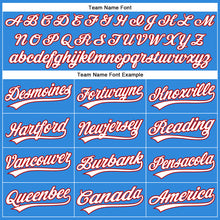 Загрузить изображение в средство просмотра галереи, Custom Electric Blue White-Red Authentic Baseball Jersey