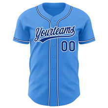 Загрузить изображение в средство просмотра галереи, Custom Electric Blue Royal-White Authentic Baseball Jersey