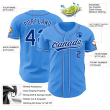 Загрузить изображение в средство просмотра галереи, Custom Electric Blue Royal-White Authentic Baseball Jersey