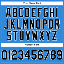 Charger l'image dans la galerie, Custom Electric Blue Black-White Authentic Baseball Jersey