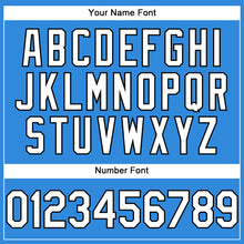 Charger l'image dans la galerie, Custom Electric Blue White-Black Authentic Baseball Jersey