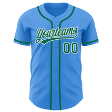 Charger l'image dans la galerie, Custom Electric Blue Kelly Green-White Authentic Baseball Jersey