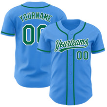 Charger l'image dans la galerie, Custom Electric Blue Kelly Green-White Authentic Baseball Jersey