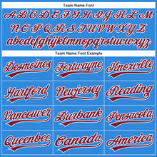 Charger l'image dans la galerie, Custom Electric Blue Crimson-White Authentic Baseball Jersey