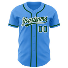 Charger l'image dans la galerie, Custom Electric Blue Green-White Authentic Baseball Jersey