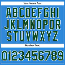 Charger l'image dans la galerie, Custom Electric Blue Green-White Authentic Baseball Jersey