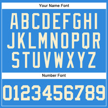 Load image into Gallery viewer, Custom Electric Blue Cream Authentic Baseball Jersey