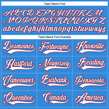 Laden Sie das Bild in den Galerie-Viewer, Custom Powder Blue White-Maroon Hockey Lace Neck Jersey