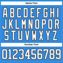 Загрузить изображение в средство просмотра галереи, Custom Powder Blue White-Brown Hockey Lace Neck Jersey