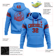 Загрузить изображение в средство просмотра галереи, Custom Stitched Powder Blue Red-Black Football Pullover Sweatshirt Hoodie