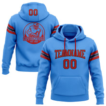 Загрузить изображение в средство просмотра галереи, Custom Stitched Powder Blue Red-Black Football Pullover Sweatshirt Hoodie