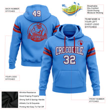 Загрузить изображение в средство просмотра галереи, Custom Stitched Powder Blue White Royal-Red Football Pullover Sweatshirt Hoodie