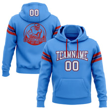 Загрузить изображение в средство просмотра галереи, Custom Stitched Powder Blue White Royal-Red Football Pullover Sweatshirt Hoodie