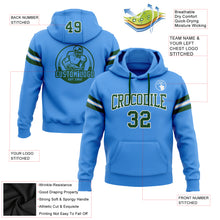 Загрузить изображение в средство просмотра галереи, Custom Stitched Powder Blue Green-White Football Pullover Sweatshirt Hoodie