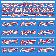 Charger l'image dans la galerie, Custom Electric Blue White-Red Authentic Baseball Jersey