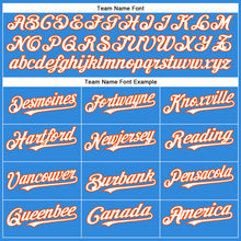 Загрузить изображение в средство просмотра галереи, Custom Electric Blue White-Orange Authentic Baseball Jersey