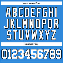 Charger l'image dans la galerie, Custom Electric Blue White-Black Authentic Baseball Jersey