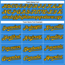 Загрузить изображение в средство просмотра галереи, Custom Electric Blue Gold-Black Authentic Baseball Jersey