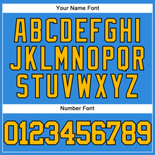 Загрузить изображение в средство просмотра галереи, Custom Electric Blue Gold-Black Authentic Baseball Jersey