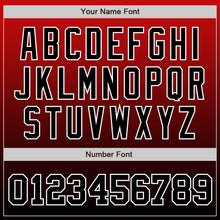 Загрузить изображение в средство просмотра галереи, Custom Red Black-White Authentic Fade Fashion Baseball Jersey