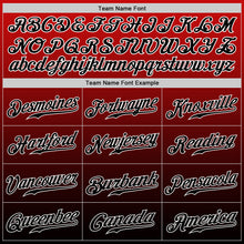 Загрузить изображение в средство просмотра галереи, Custom Red Black-White Authentic Fade Fashion Baseball Jersey