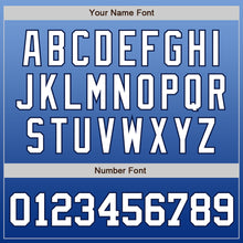 Load image into Gallery viewer, Custom Light Blue White-Royal Authentic Fade Fashion Baseball Jersey