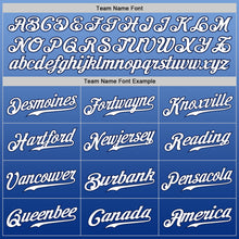 Load image into Gallery viewer, Custom Light Blue White-Royal Authentic Fade Fashion Baseball Jersey