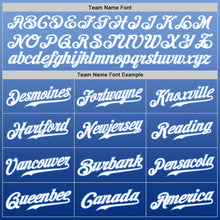 Load image into Gallery viewer, Custom Light Blue White-Royal Authentic Fade Fashion Baseball Jersey