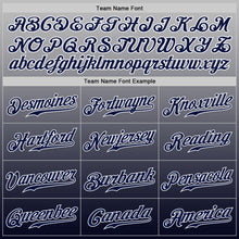 Загрузить изображение в средство просмотра галереи, Custom Gray Navy-White Authentic Fade Fashion Baseball Jersey