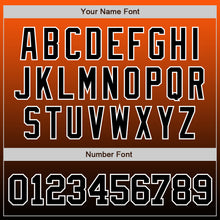 Laden Sie das Bild in den Galerie-Viewer, Custom Orange Black-White Authentic Fade Fashion Baseball Jersey