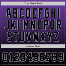 Load image into Gallery viewer, Custom Purple Black-Gray Authentic Fade Fashion Baseball Jersey