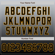 Загрузить изображение в средство просмотра галереи, Custom Gray Black-Gold Authentic Fade Fashion Baseball Jersey